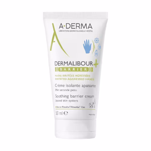 A-DERMA Dermalibour+ barrier ochranný krém upokojujúci 50 ml