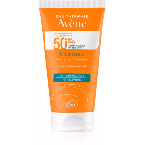 AVENE Cleanance slnečná ochrana SPF 50+ pre citlivú pleť 50 ml