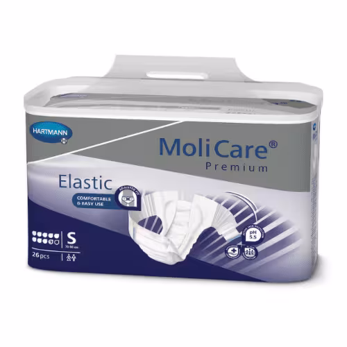 MOLICARE Premium elastic 9 kvapiek S plienkové nohavičky zalepovacie 26 ks