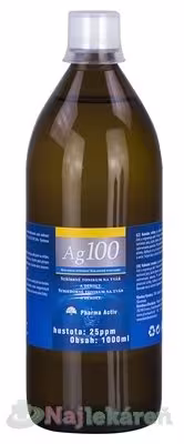 Pharma Activ koloidné striebro Ag100 25ppm 1000 ml