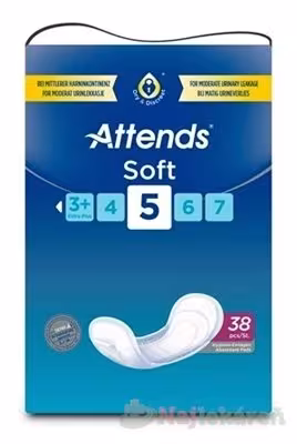 ATTENDS Soft 5 vkladacie plienky, savosť 1100ml, 38ks