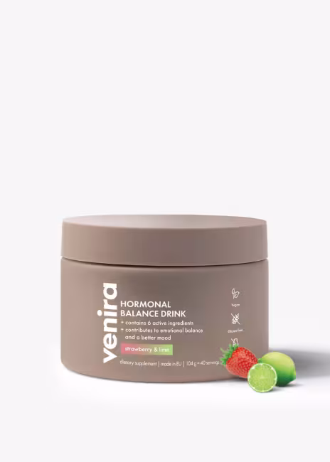 VENIRA hormonálna rovnováha drink, jahoda-limetka, 104 g jahoda-limetka, 104 g