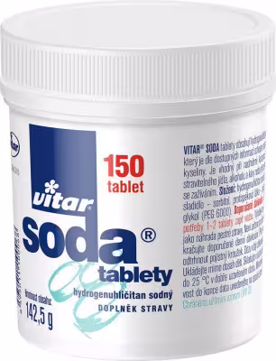 Vitar sóda tabliety hydrogénuhličitan sodný 150 kapsúl
