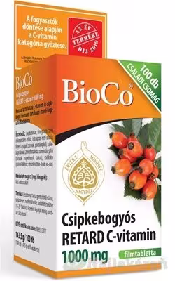 BioCo C+D duo RETARD C-Vitamín 1000 mg + D3-Vitamín 2000 IU 100 tabliet