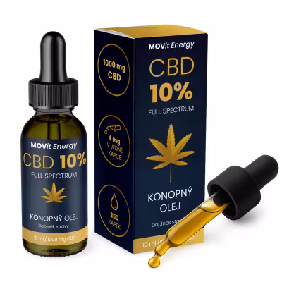 MOVit Energy CBD 20% Full Spectrum konopný olej 10 ml