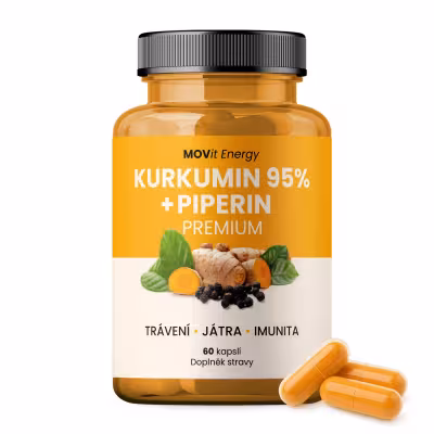 MOVit Kurkumin 95% + Piperin Premium 60 kapsúl