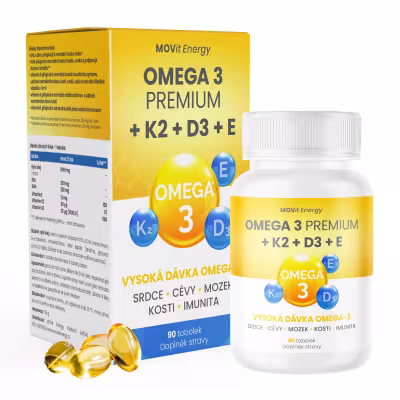 MOVit Omega 3+K2+D3+E Premium 90 toboliek