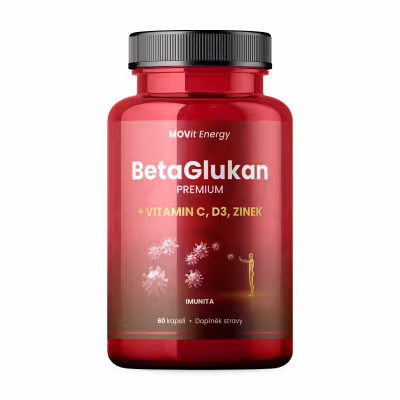 MOVit BetaGlukan 350 mg+Vitamín C+D3+Zinok 60 kapsúl
