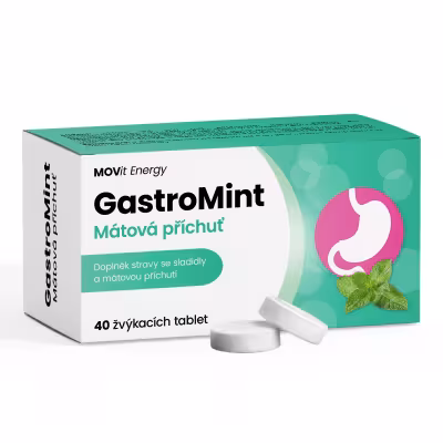 MOVit GastroMint Mátová příchuť žvýkací 40 tabliet