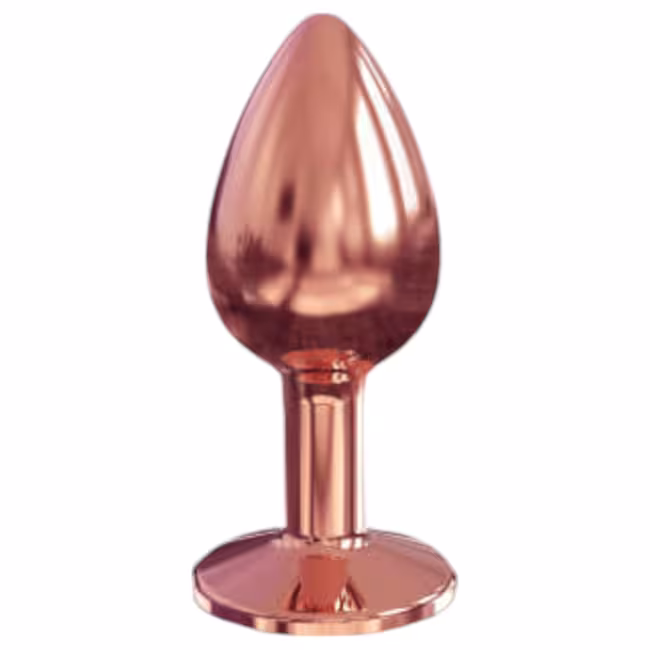 Dorcel Diamond Plug S - hliníkový análny kolík - malý (ružovozlatý)
