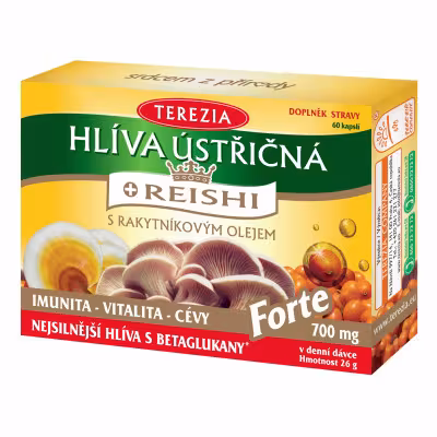 Terezia Company Hlíva ústřičná s Reshi Forte 60 kapsúl