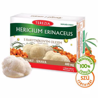 Hericium Erinaceus s rakytníkovým olejom 60 kapsúl