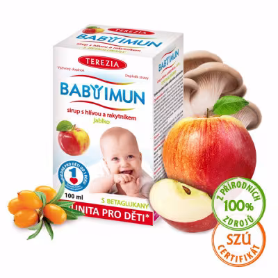 BABY IMUN sirup s hlivou a rakytníkom JABLKO 100ml