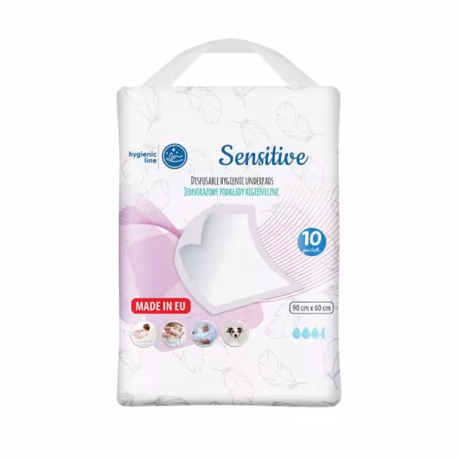 Akuku Jednorazové hygienické podložky Sensitive 10 ks