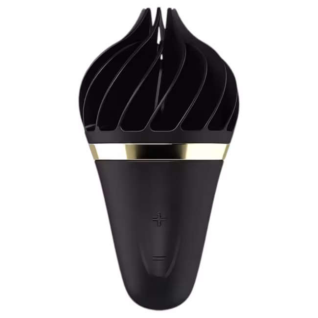 Satisfyer Sweet Treat - nabíjateľný rotačný vibrátor na klitoris - čierny