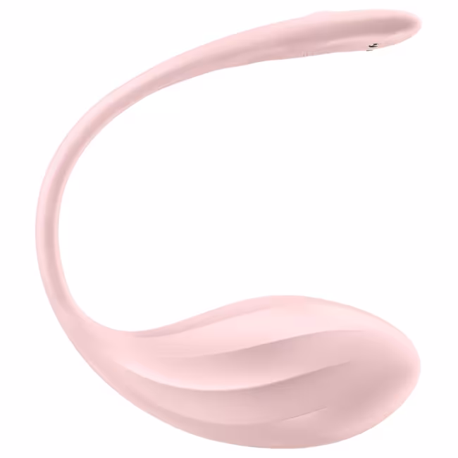Satisfyer - vibračné vajíčko na diaľkové ovládanie - rebrované - ružové
