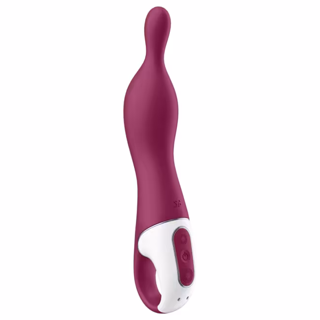 Satisfyer A-Mazing 1 - vibrátor na bod A - dobíjací - červený