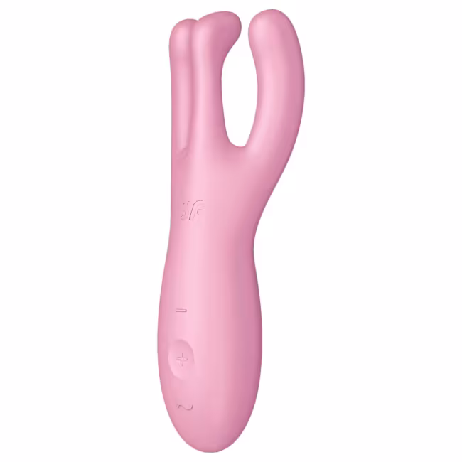 Satisfyer Threesome 4 - aplikáciou ovládaný klitorálny vibrátor (ružový)