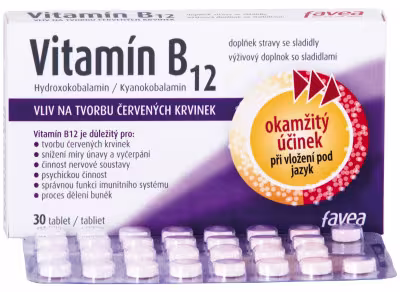 Favea Vitamín B12 30 tabliet
