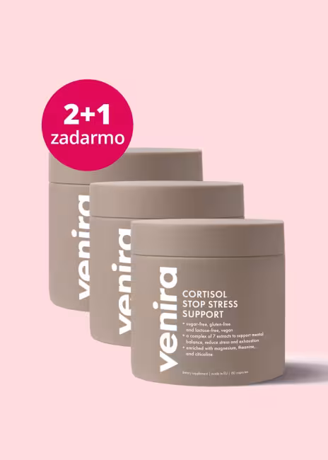 VENIRA kortizol & stop stres - podpora 2+1 zadarmo