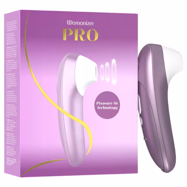 Womanizer Pro - dráždidlo klitorisu s tlakovými vlnami (fialové)