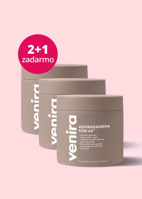 VENIRA ashwagandha KSM-66® 2+1 zadarmo