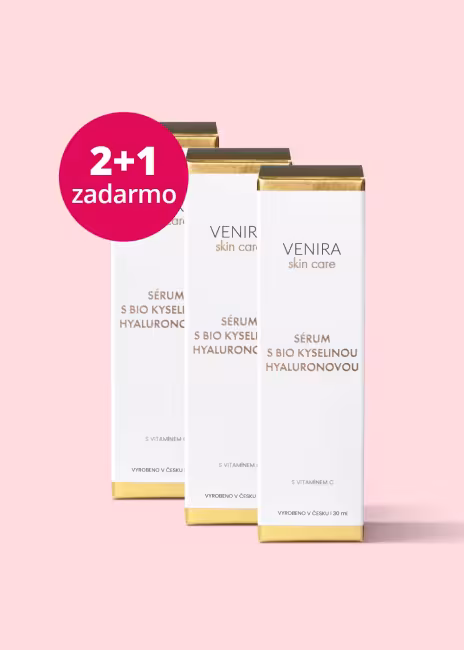 VENIRA sérum s BIO kyselinou hyalurónovou a vitamínom C 2+1 zadarmo