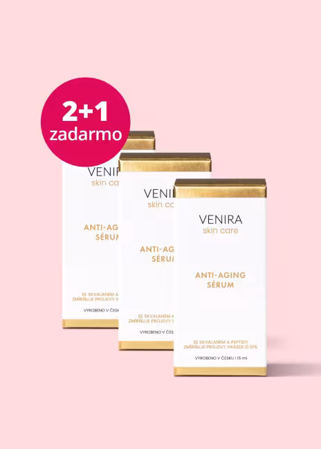 VENIRA anti-aging sérum so skvalanom a peptidmi 2+1 zadarmo