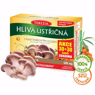 Terezia Hlíva ústřičná s rakyt.olejem 30 + 30 kapsúl