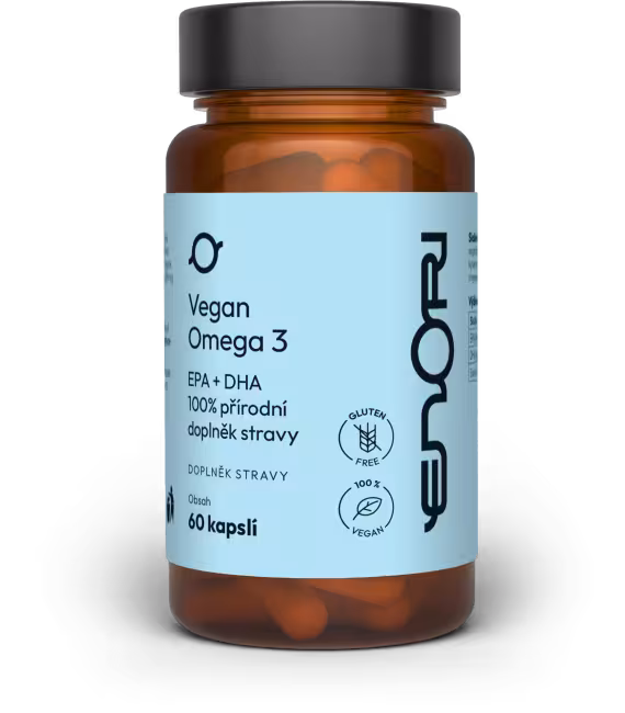 Enori Vegan Omega 3, EPA + DHA, 60 kapsúl