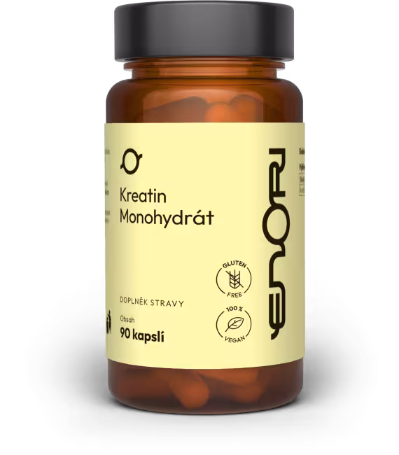 Enori Kreatín Monohydrát, Creapure®, 90 kapsúl
