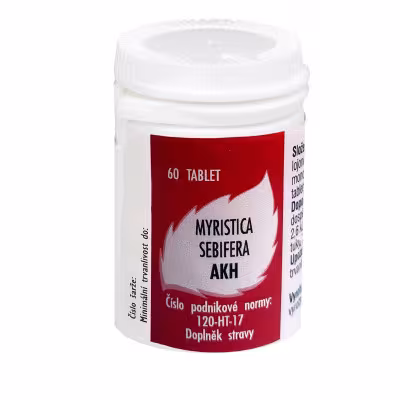 Radim Bakeš Galenická laboratoř Ostrava AKH Myristica cebifera 60 tabliet