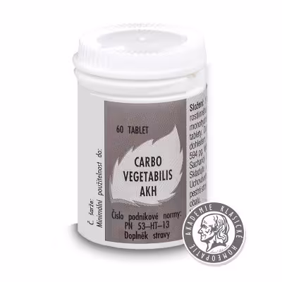 Radim Bakeš Galenická laboratoř Ostrava AKH Carbo vegetabilis 60 tabliet