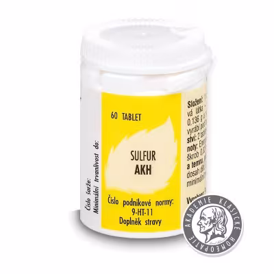 Radim Bakeš Galenická laboratoř Ostrava AKH Sulfur 60 tablet