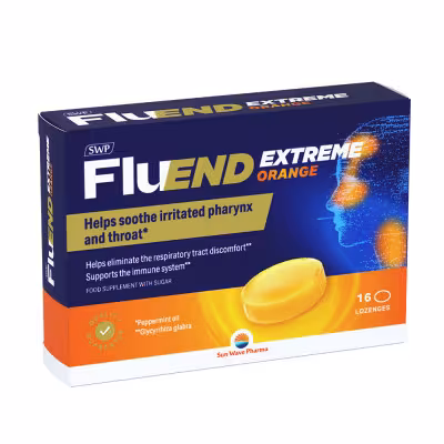 SWP FluEND EXTREME ORANGE pastilky na cmúľanie 16 ks