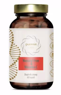 Puravia LABS Prírodné železo s vitamínom C 60 kapsúl