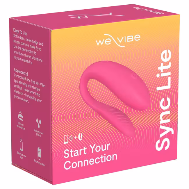 We-Vibe Sync Lite - párový vibrátor s aplikáciou a diaľkovým ovládaním (ružový)