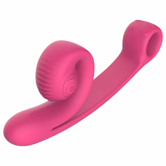Snail Vibe Curve - 2v1 klitorálny vibrátor (ružový)