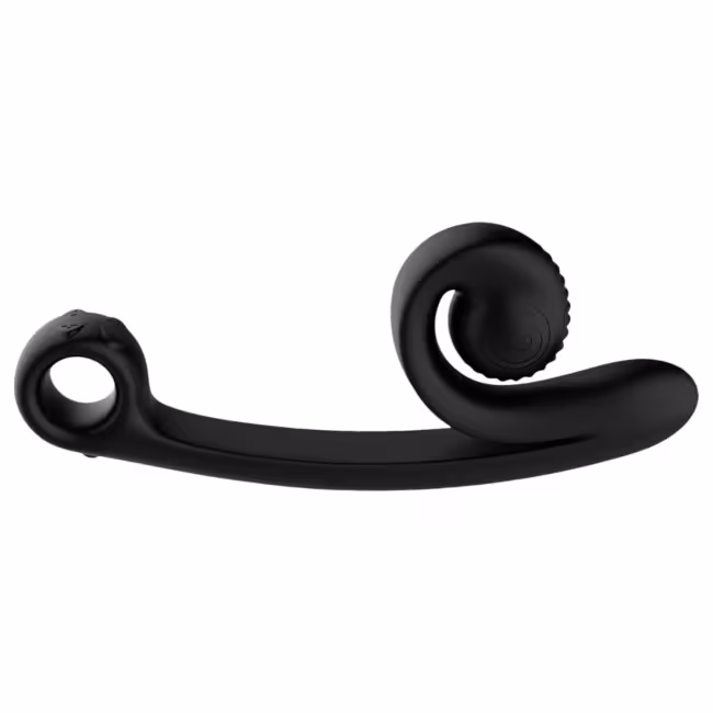 Snail Vibe Curve - 2in1 klitoriálny stimulátor vibrátor (čierny)