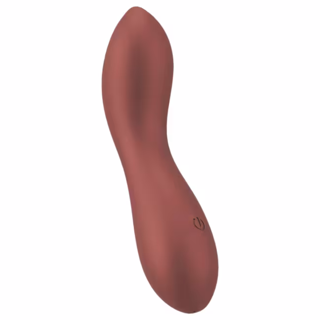 Smile - mini vibrátor na G bod - flexibilný - bronzová