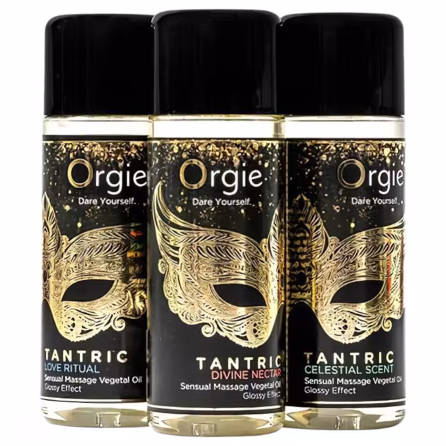 Orgie Tantric - sada masážnych olejov - zmyselný efekt - 3x30 ml