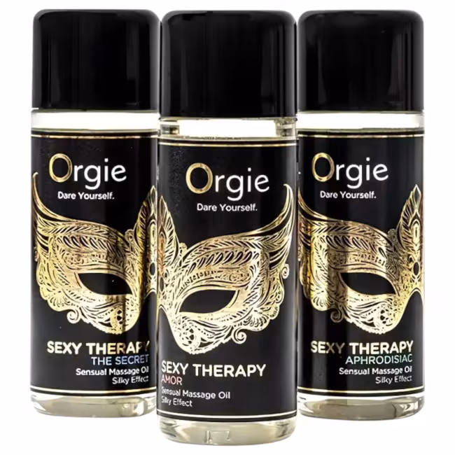 Orgie - masážny olej set - zmyselný mix 3x30ml