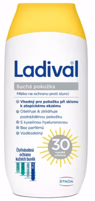 Ladival suchá pokožka mléko OF30 200 ml