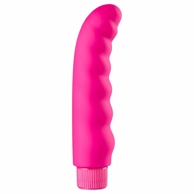 Baseks - vlnitý vibrátor (ružový) - 16 cm