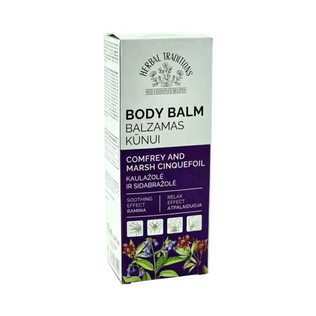Telový balzam s kostihojom a nátržnicou močiarnou – 75 ml – Herbal Traditions