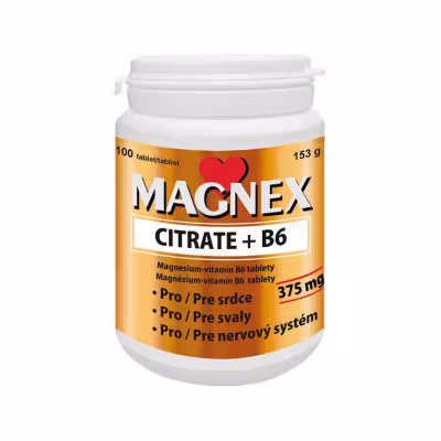 Vitabalans Magnex citrate 375 mg+B6 100 tabliet