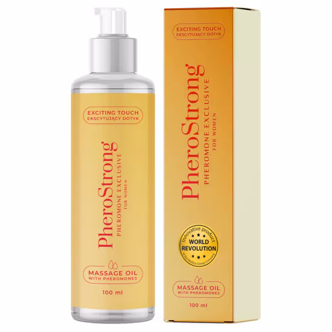 PheroStrong Exclusive - masážny olej pre ženy - 100 ml