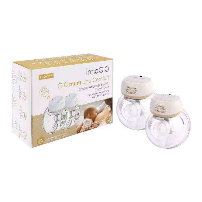 Innogio GIOmum Line Comfort Dvojitá odsávačka materského mlieka s diaľkovým ovládaním