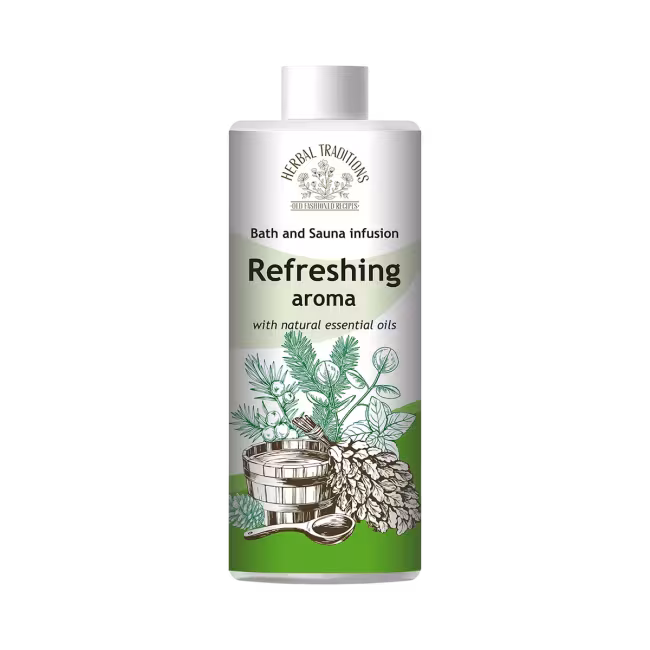 Osviežujúca aróma do kúpeľa, sauny a parného kúpeľa - 500 ml - Herbal Traditions