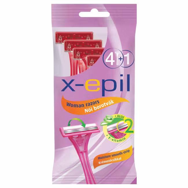 X-Epil - dámska jednorazová holiaca žiletka - 2 čepele - 5 ks